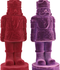 6332 FIGURES VELVET NUTCRACKER S/2